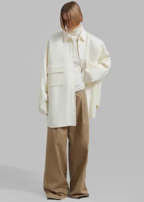 Dallas Wool Overshirt - Ivory